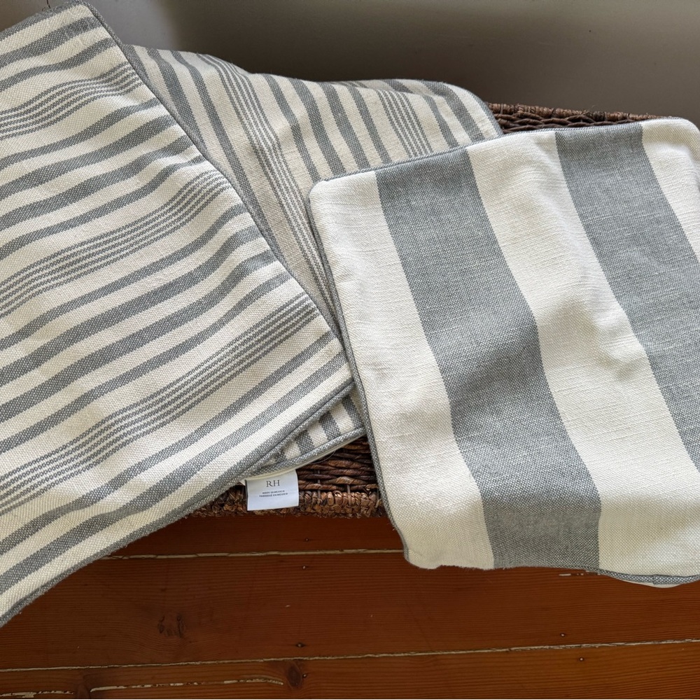 Restoration Hardware pillow covers